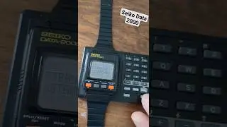 Seiko Data 2000 Vintage Digital Wristwatch w/ Working Keyboard #vintage #80s #wristroll #wotd #watch