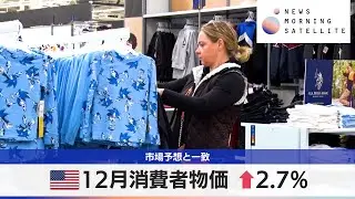 米12月消費者物価 &uarr;2.7％　市場予想と一致【モーサテ】