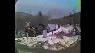Green Mountain Railroad 405 Alco RS1 Late Winter Freight N. Walpole, NH to Healdville, VT 3/11/85
