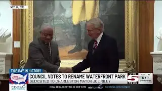 VIDEO: This Day in History: Nov. 24, 2015: Charleston&rsquo;s Waterfront Park renamed in honor of Riley