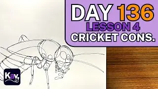 Draw With Me! Black Field Cricket Construction Pt. 1 | Day 136