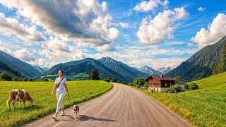 From Alpine Panorama to Village 🏔️➡️🏘️ | Scenic Drive in the Austrian Alps | 4K