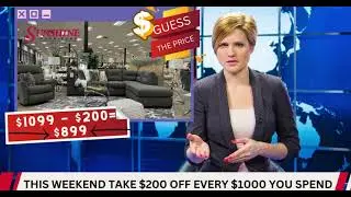 GUESS THE PRICE OF OUR BESTSELLING SECTIONAL AT SUNSHINE FURNITURE!