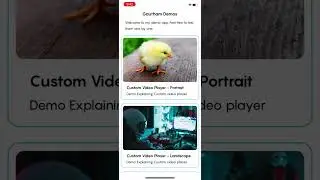 Customised Video Player with 