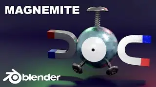3D Modeling Pokemon Magnemite in Blender
