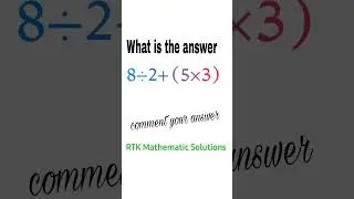 BODMAS rule #RTKmaths #magicwithmathnumbers #mentalmaths #Mathkajadu #ytshorts  !👻👻!