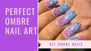 Ombre+ Stamping Nail art 2018 ||KADS||MDU||SUGAR