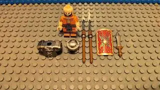 Roman soldier with and with our armour