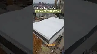 India's 1st ELECTRIC Tent is here - A Game Changer | Motorized Roof #roofinginnovation #electrictent
