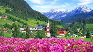 Spring Mountain Ambience with Birdsong and Relaxing Piano Music