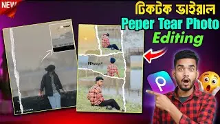 🔥 TikTok Viral Paper Tear Photo Editing in PicsArt 🔥