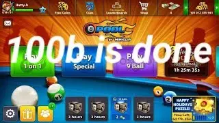 8ball pool - 100b is done 😍 HATTY-H