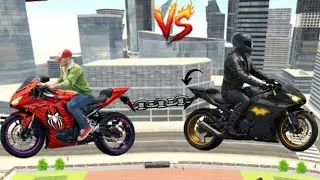 Franklin buy spider bike and his friend buy batman bike and do chain in the city #franklin #gaming 