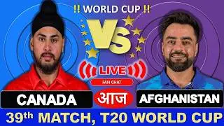 🔴Live: Canada vs Afghanistan Live | AFG vs CAN Live Scores & Commentary T20 World Cup 2026 #live
