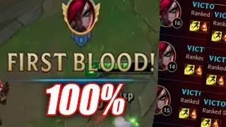 How To ALWAYS get First Blood | VAYNE RAGE QUITS [LOL] | Flyerbek