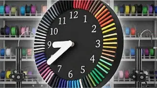 Bambu Lab Color Palette Clock | 3D Printed