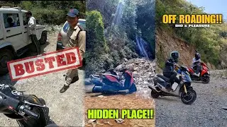 Offroading On Modified Hero Honda Pleasure X Honda Dio | Fat tyre | Cool Cops | Hidden Places Tehri