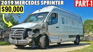 Part-1 2019 Mercedes Sprinter Van Rebuild Project - The Ice Cream G Wagon Build