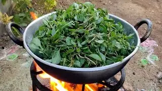 చిరుక్కురా🌿Village Style Chirukkura Curry 🌿| No TalkingCooking|NaturalVillage Sounds fresh& healthy
