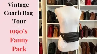 Vintage Coach Bag Tour | 1990's Canteen Waist Pouch | Cristina Moda Vintage Shop