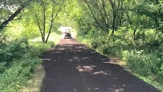 Gravel driveway resurfacing with recycled asphalt Mukwonago
