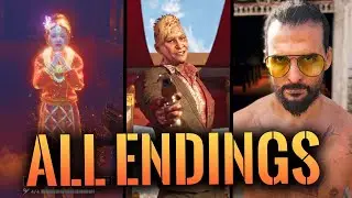 FAR CRY 6 - Pagan Min CONTROL DLC ALL ENDINGS // Leave Ending, Stay Ending + SECRET ENDING