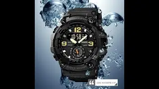 SKMEI Mens Military Digital Analog Watch 50M Water Resistant Casual Sport Style. V-27