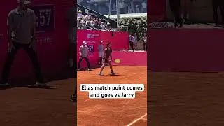 Elias match point comes and goes vs Jarry in Estoril Open Round 2