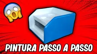 como fazer pintura passo a passo RACK MOVEL