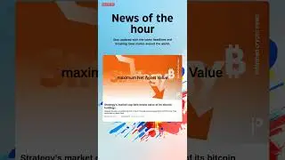 Breaking News: Strategy&rsquo;s market cap falls below value of its bitcoin holdings #StockMarket