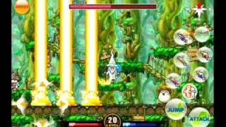 [iPhone game]MapleStory Cygnus Knights Edition 1th Boss clear play video