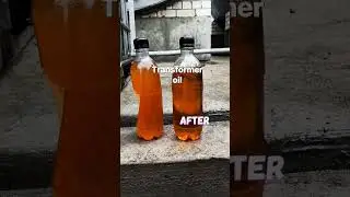 #Transformer #oil before and after #water removal by #coaliscence with #CMM-4kf unit