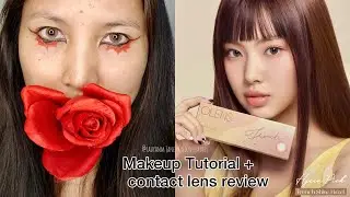 Easy Gothic Makeup &hearts;️ OLENS french shine Hazel Contact lens | New Jeans | Filipino-Malaysia Blogger