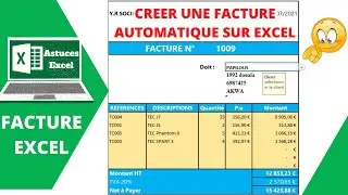 Comment faire une facture automatique sur Excel