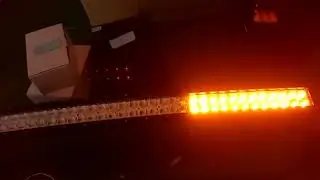 Curved/Straight 50inch 288w RGB led light bar flashing with Wireless remote control