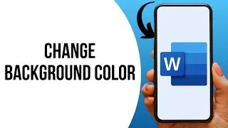 How to change background color in MS Word on Mobile ?