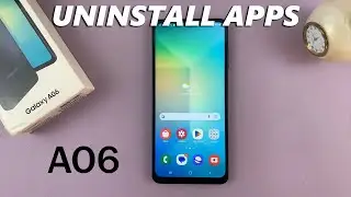 Как удалить приложения на Samsung Galaxy A06