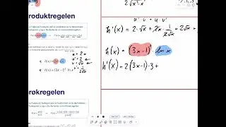 Repetisjon av kjerneregel og intro til produkt- og brøkregel