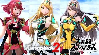 【スマブラSP】ホムラ/ヒカリ待機モーション集まとめ（全カラー8パターン）ゼノブレイド2【大乱闘スマッシュブラザーズSPECIAL】
