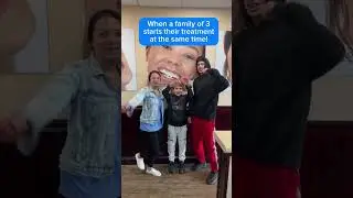 When a Family of Three Starts Their Orthodontic Treatment Together!😍