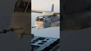 Get up close with the mid-air refueling of an MV-22 Osprey