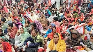 विधानसभा मार्च को पुलिस ने रोका। आशाओं का प्रदर्शन जारी