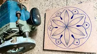 Beautiful Wood Carving Flowers Design//Handmade Floral Wood Art | MDF Wood Carving