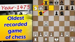 Oldest recorded game of chess | Castellvi vs Vinyoles 1475
