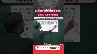 simple interest || Best approach || Maths by Randhir sir || #railway #ssc #shortvideo #viral