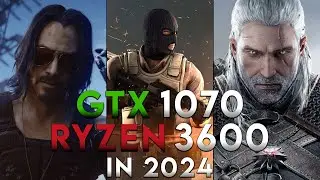 Ryzen 5 3600 + GTX 1070 | 9 Games Benchmark | 2024 | 1080p Gaming Test