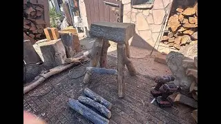 Crafting a Juniper Log Stool Seat | Live Workshop