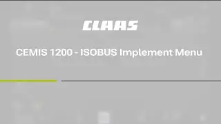 CEMIS 1200 FP1 - ISOBUS Implement Menu #12