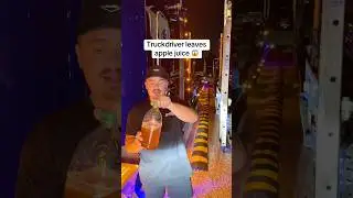 Truckdrivers leave apple juice in truck! #truckdriver #trucking #truckerlife #jenzig