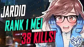 JARDIO RANK #1 MEI! HE'S BEST! 12 BLIZZARD KILL![ OVERWATCH SEASON 6 TOP 500 ]